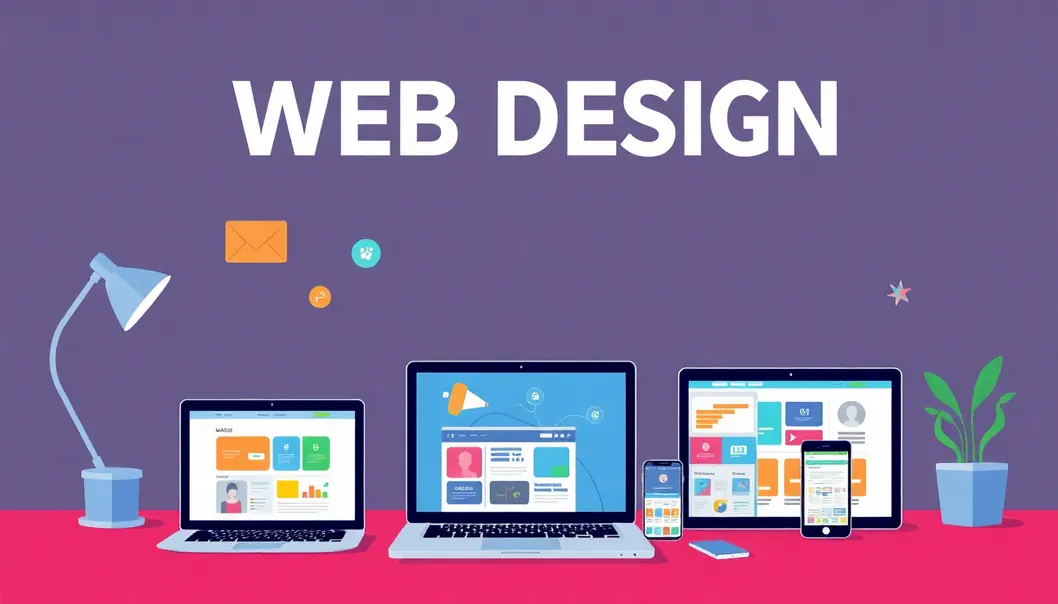 Visual Representation Of Affordable Web Design Services With Various Device Compatibility.
