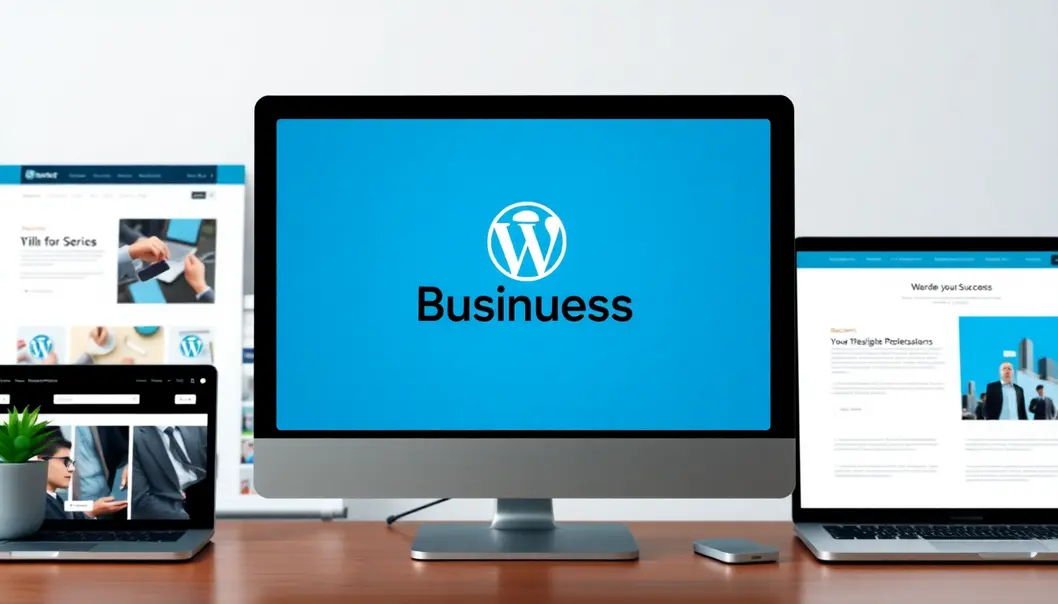 Logo Doanh Nghiệp Chuyên Nghiệp Trên Màn Hình Với Các Mẫu Template Wordpress.