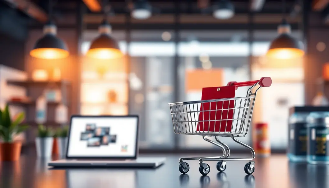 Hình Ảnh Thể Hiện Thành Công Trong Lĩnh Vực Thương Mại Điện Tử Với Các Yếu Tố Về Thiết Kế Hiện Đại.