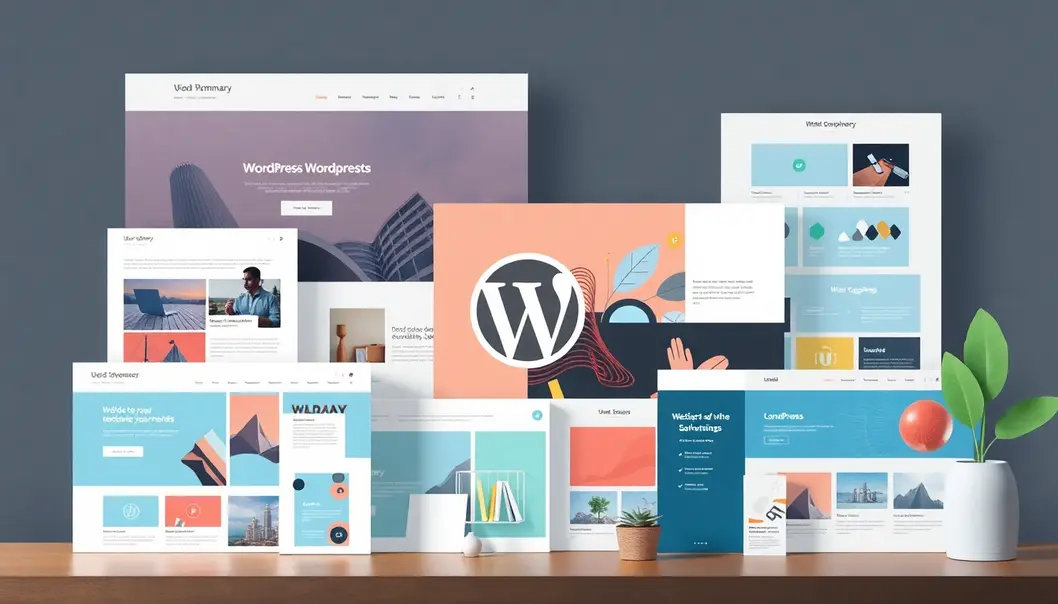 Mô Tả Một Bức Ảnh Tổng Hợp Các Mẫu Template Wordpress Đẹp.