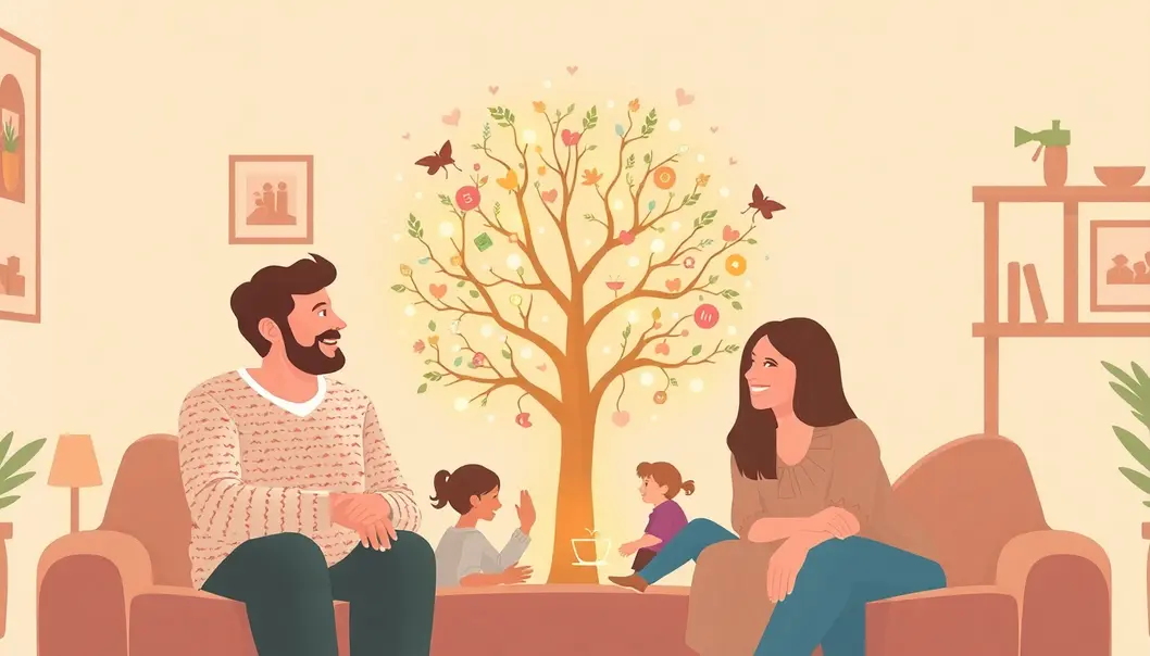 Hình Ảnh Biểu Tượng Cho Sự Kết Nối Gia Đình Qua Công Nghệ.