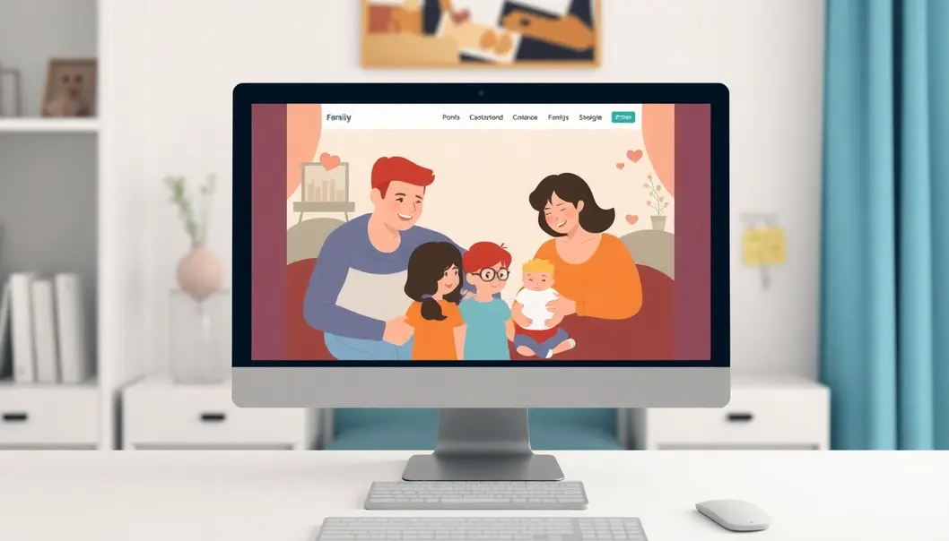 Mô Phỏng Không Gian Trực Tuyến Ấm Cúng Của Gia Đình.