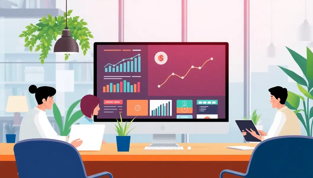 An Illustration Of A Successful Business With An Seo Optimized Website.