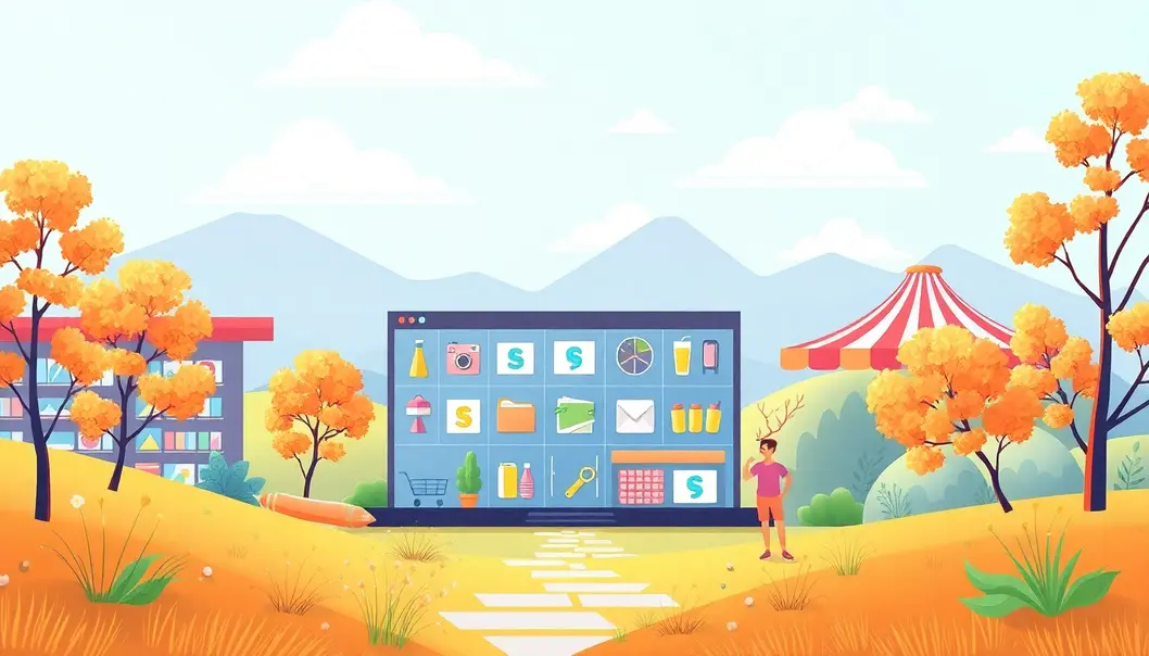 Bố Cục Hấp Dẫn Của Một Cửa Hàng Kinh Doanh Trực Tuyến, Mang Lại Cảm Giác Chuyên Nghiệp.