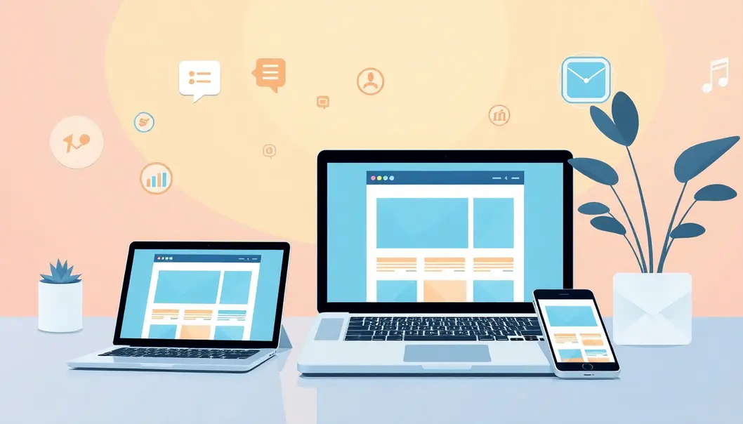 Marketing Kỹ Thuật Số Với Nhiều Thiết Bị Hiển Thị Website.