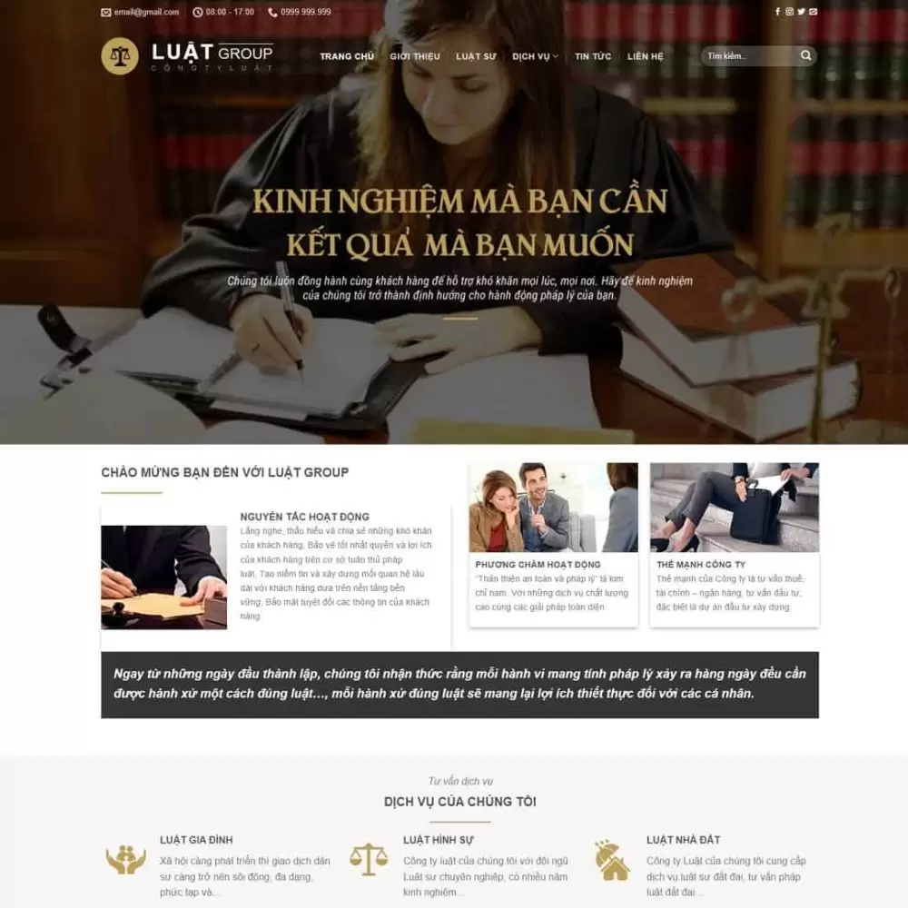 Theme WordPress công ty Luật 02