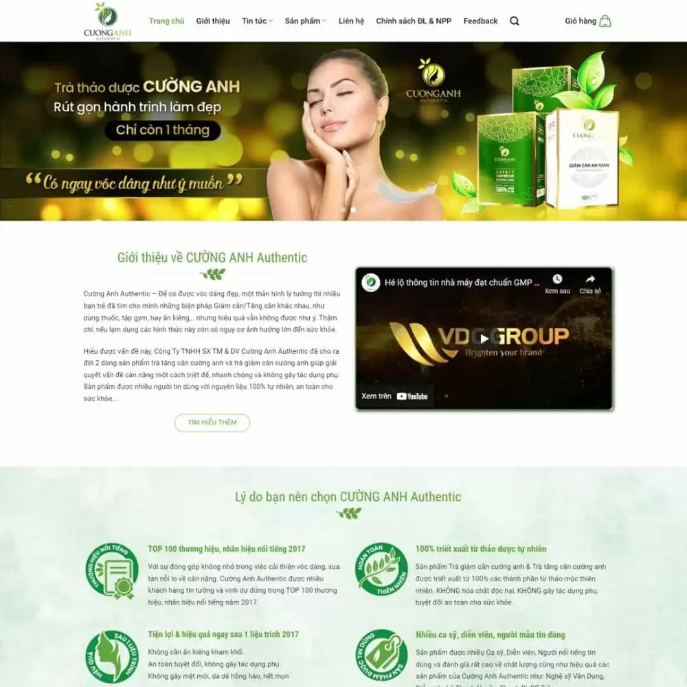Theme WordPress thực phẩm chức năng 05